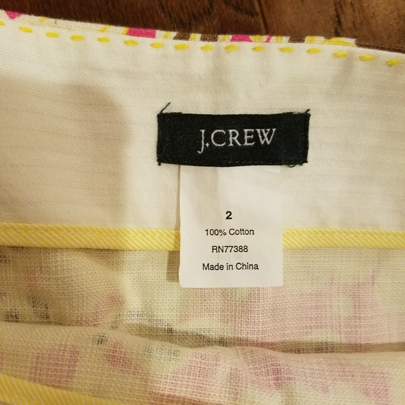 J. Crew adorable pink floral skirt - Picture 6 of 6